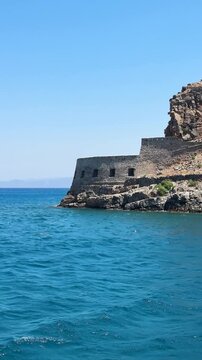 Elunda landscape, island of Spinalonga, Crete, Greece