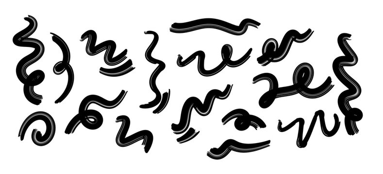 Doodle underline and cross markers collection.Hand drawn scribble lines for text emphasis and highlights.Vector design elements for planner,school worksheets and notebooks isolated on white background