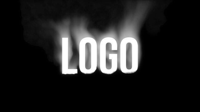 Logo Smoke &ndash; Cinematic Smoke Logo Reveal Animation, Soft Fog and Vapor Effect, Elegant Atmospheric Branding Intro for Promo and Video Presentation