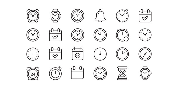 Various clock and calendar watch alarm bell
