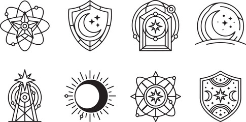 Celestial Astronomy Icons Set © Juhi