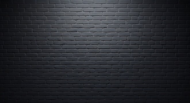 Dark brick wall texture dramatic black backround for digital media design