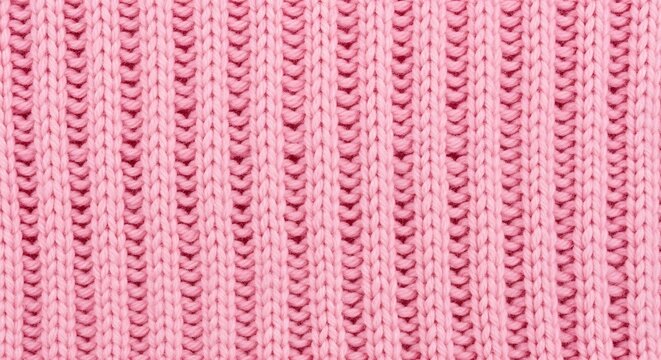 Pink knit fabric texture background