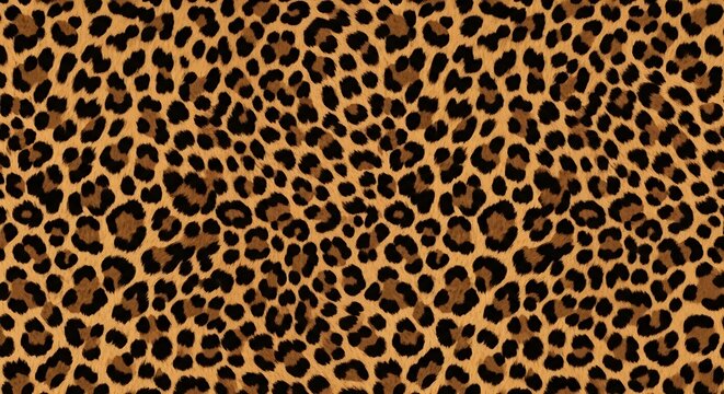 Leopard print seamless pattern animal skin backround for fashion and interior design