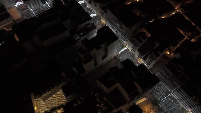 Drone Orbit Over Orihuela During the Moors and Christians Festivities