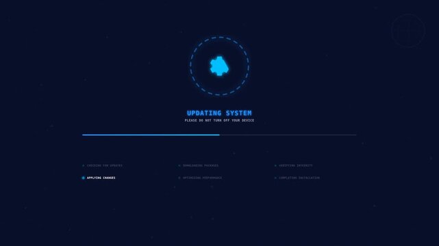 Motion of a Loading Screen with Heart Icon and Progress Bar for Digital Interface.