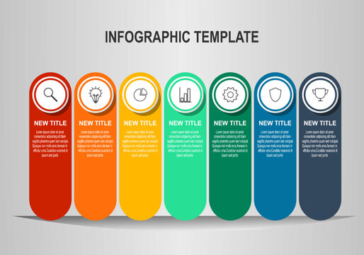 Professional vertical infographic featuring multiple process steps, icons, and text placeholders. Perfect for workflows, project planning, and corporate presentations.