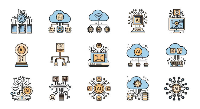 Collection of diverse religious and spiritual symbols and icons.