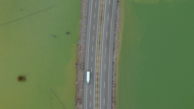 Aerial View Flooded Plain