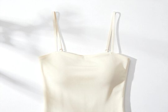Minimalist beige camisole for fashion design