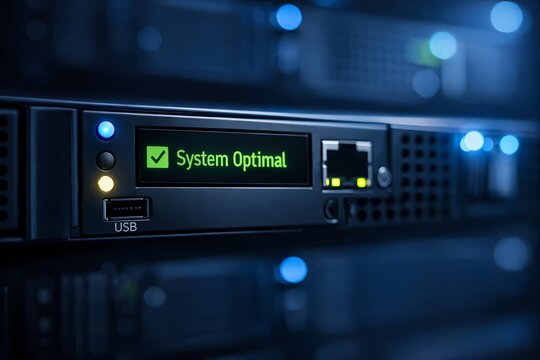 High-Tech Mainframe Cluster Console