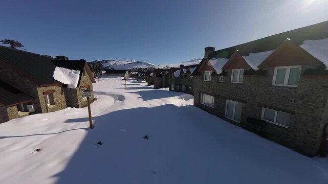 snow Village in Argentina