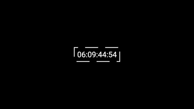7 days countdown timer animation, seven day countdown animation in 1 minute on transparent background, one week countdown in 4k with Alpha channel.