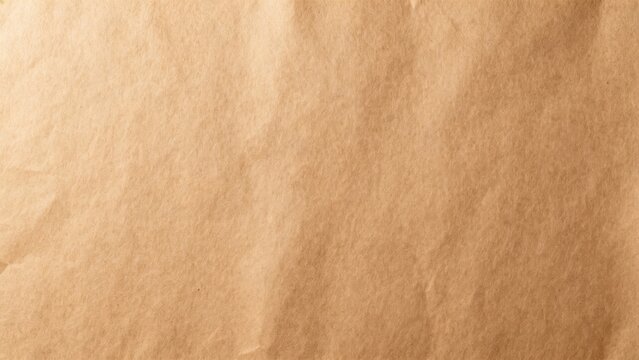 Closeup of wrinkled brown paper texture