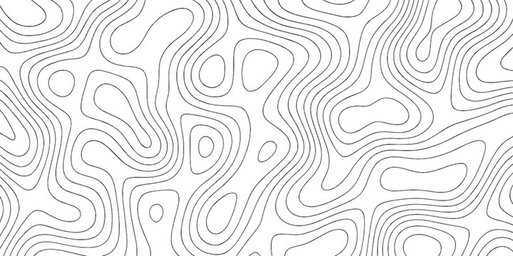 Abstract seamless pattern background with geometric lines, waves, and circles in a vector illustration for modern wallpaper textile texture design, topography.