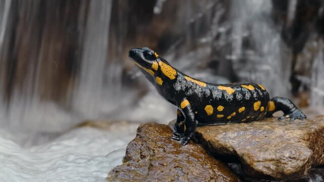 frog on the rock