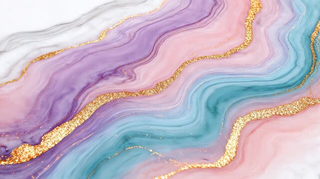 Abstract colorful flowing design