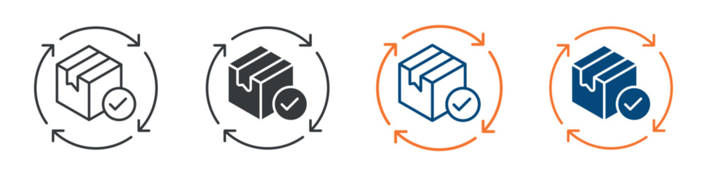 Continuous Delivery Icon Set Multiple Style Collection