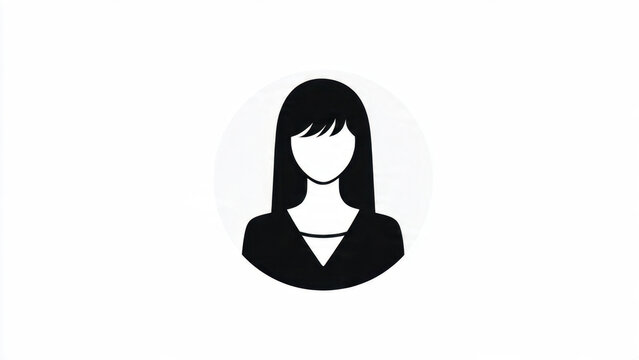 Silhouette of a woman in professional attire