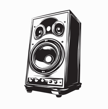Modern Sound System Speaker Vector Illustration For Concert And Music Event Design