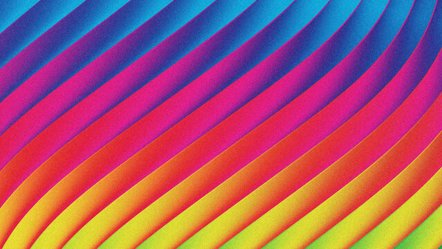 Vibrant colorful wavy lines abstract fluid background wallpaper