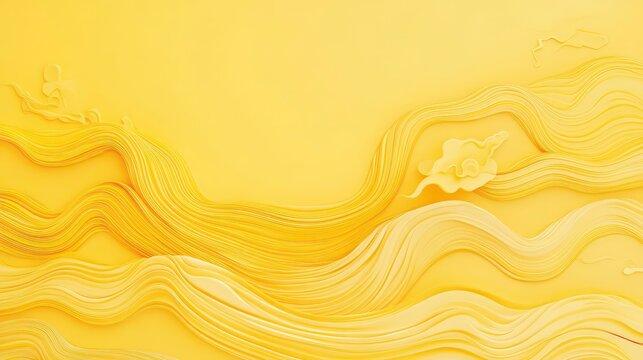plain yellow background with a lot of waves