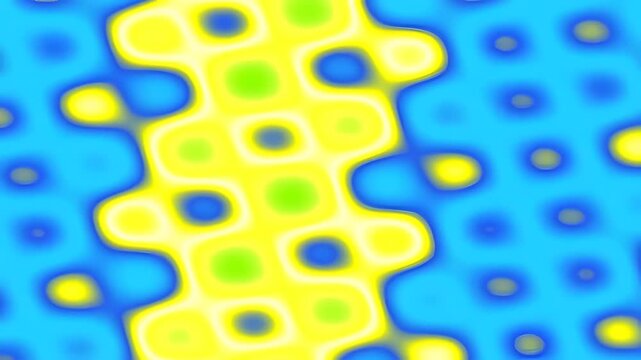 Abstract colorful pattern with blue and yellow geometric shapes