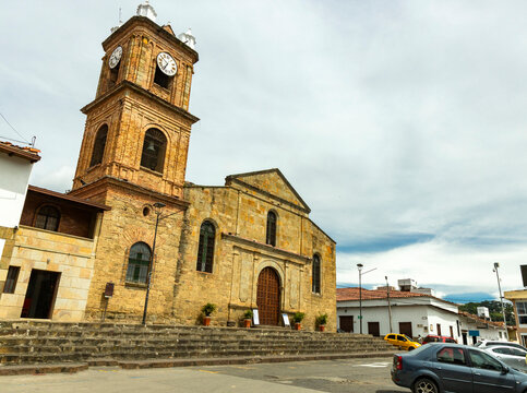 El Socorro, Santander - Colombia. April 29, 2026. Our Lady of Chiquinquira is a Colombian Catholic church.
