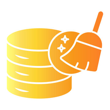 data cleaning Gradient icon