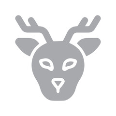 Naklejka premium Deer head icon