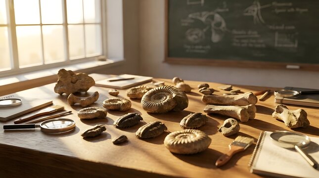Rustic Pastry Study Materials on Wooden Lab Table