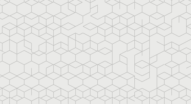 Abstract geometric honeycomb pattern background with thin lines