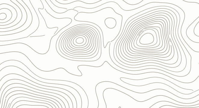 Topographic Map Lines - Abstract Contour Background