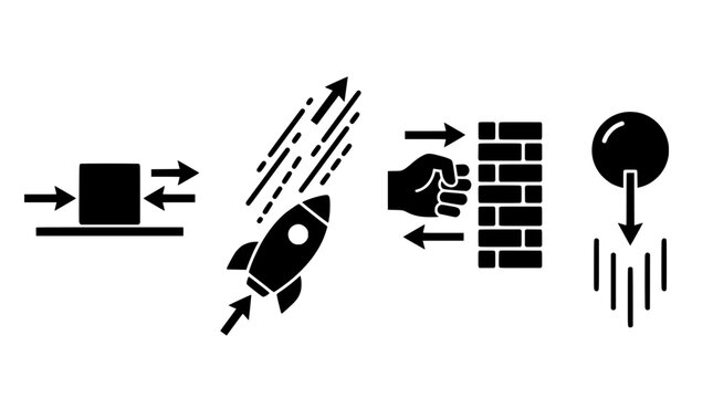 Thermodynamics and Heat Energy Physics Equation Vector Icon Set Featuring Temperature Changes and Laboratory Formulas