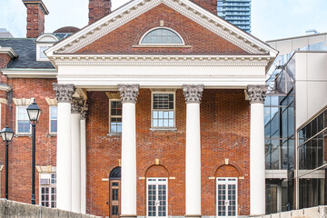 Naklejka premium Historic colonial heritage architecture of Flavelle House, a landmark in Toronto, Canada