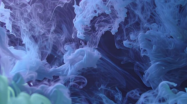 Hypnotic Glowing Smoke Flow for Sci-Fi and Music Visuals