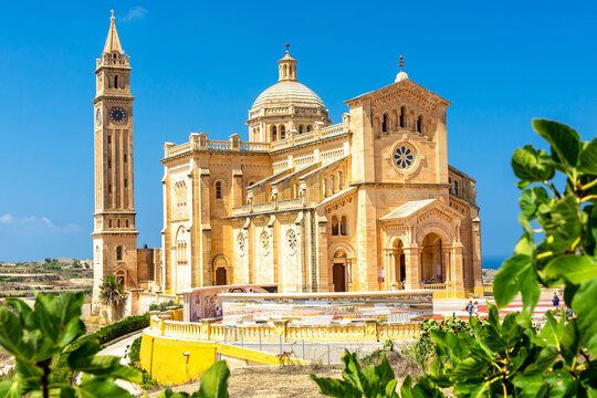 Ta Pinu Church on Gozo is a famous landmark on the island - ISLAND OF MALTA