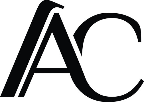 iac logo ia ac i a h letter logo design. Minimal monogram emblem, classic style. Alphabet vector logo design. Premium Business logo, White background. AI/EPS and PNG/JPEG.