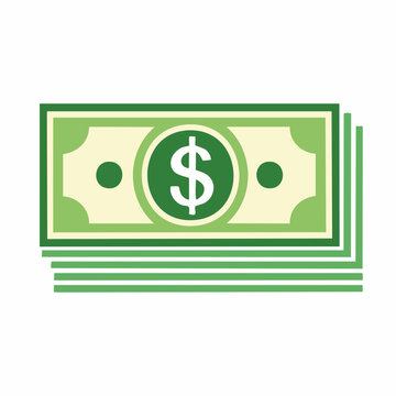 Stack of US Dollar Bills Icon