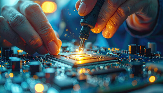 R&eacute;paration de circuits imprim&eacute;s au fer &agrave; souder