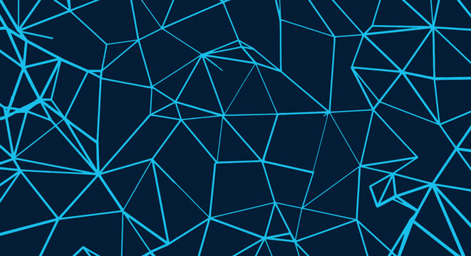 Abstract Geometric Web Pattern on Dark Background