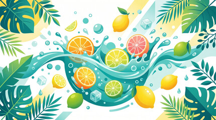 Obraz premium juice summer drinks