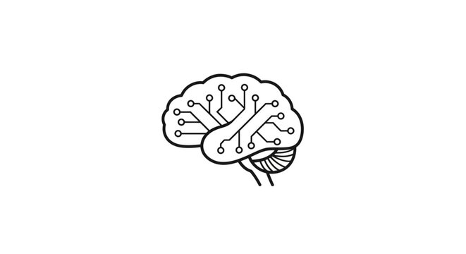Brain with circuit board inside.