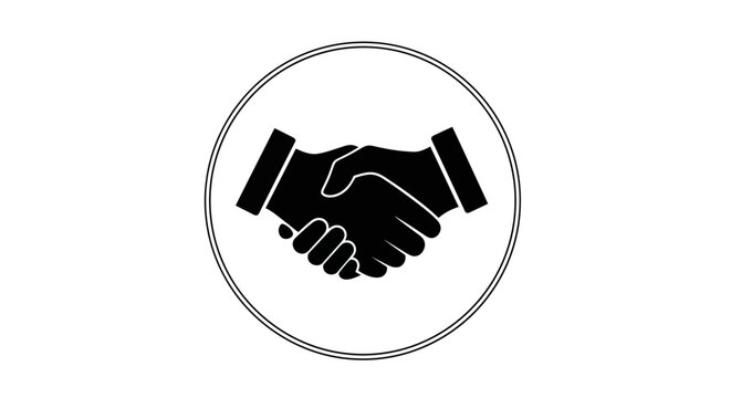 Handshake Business Partnership Agreement.