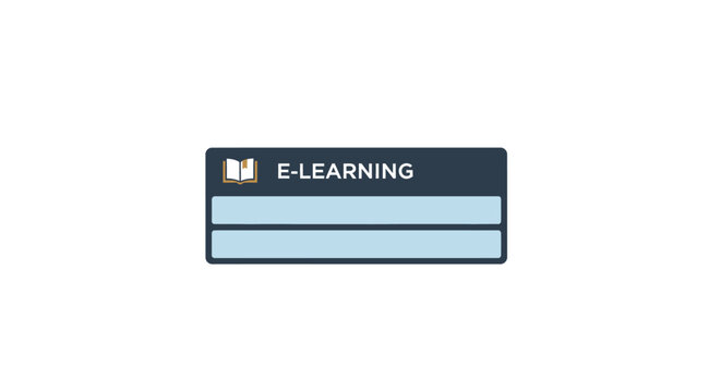 E learning online education logo design.