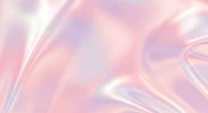 A close-up abstract view of iridescent fabric with soft pink and purple hues.