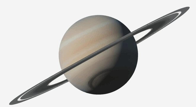 Saturn Planet with Ring System.