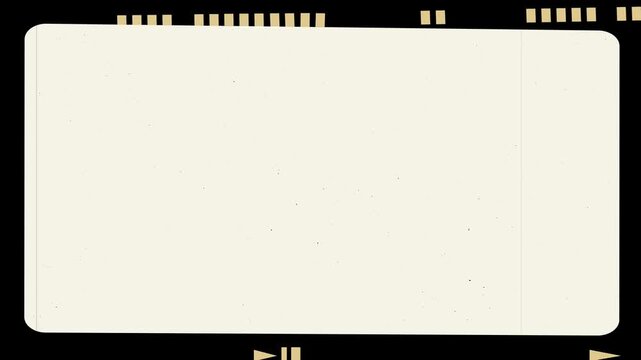 Authentic frame for Super 8 film Effect, Old film dust and scratches texture overlay Animation on black background,
Authentic 4K Super 8 Film Frame, Old Movie. Real hard 8 mm film scratches.