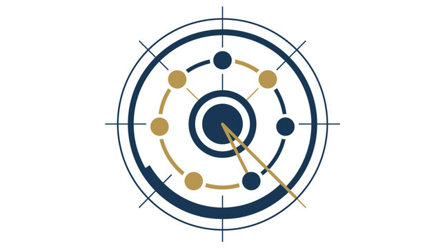 Target with circles and lines.