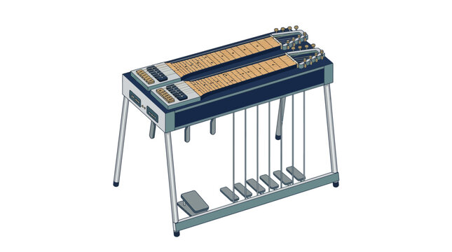 Vibrating percussion musical instrument closeup.